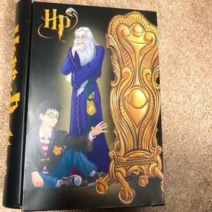 Harry Potter Metal Book Shaped Secret Storage Tin -  2001